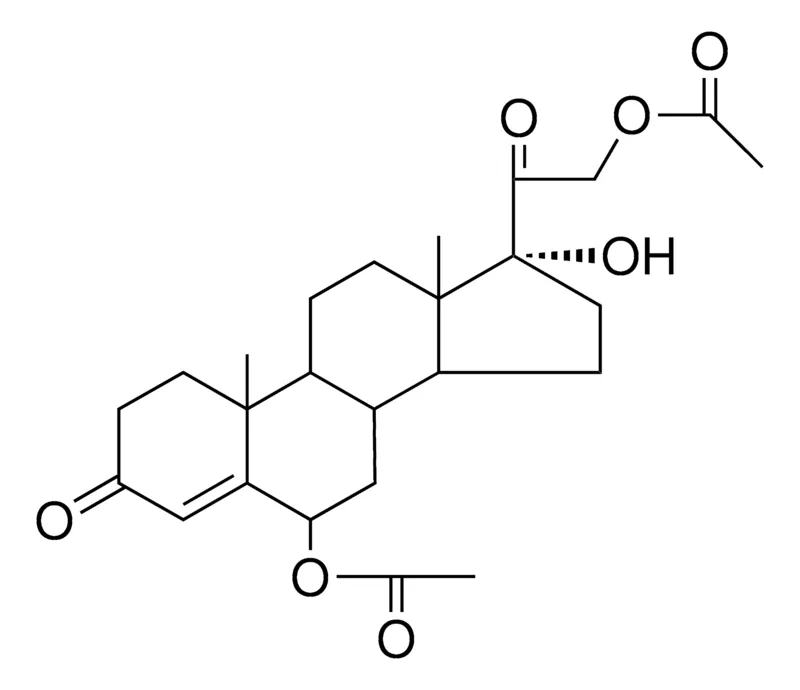 Sigma-Aldrich 17-ALPHA-HYDROXY-3,20-DIOXOPREGN-4-ENE-6-BETA,21-DIYL DIACETATE,AldrichCPR