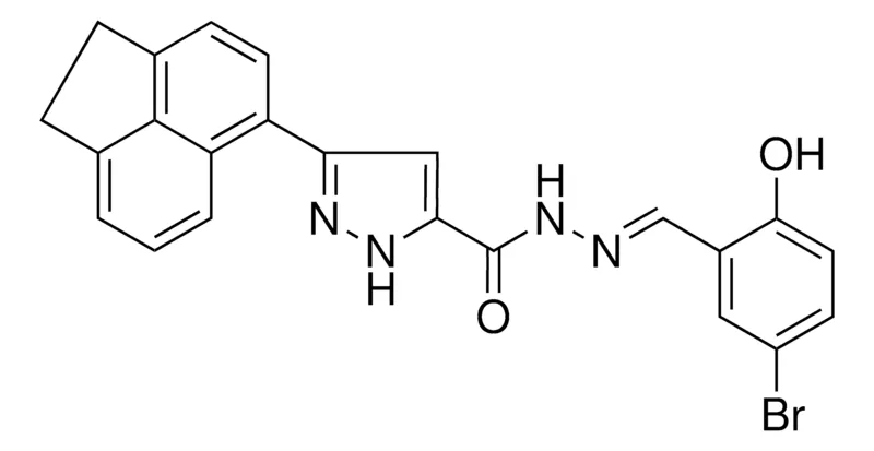 Sigma-Aldrich 5-ACENAPHTHEN-5-YL-2H-PYRAZOLE-3CARBOXYLIC ACID (5-BR-2-HO-BENZYLIDENE)HYDRAZIDE,AldrichCPR
