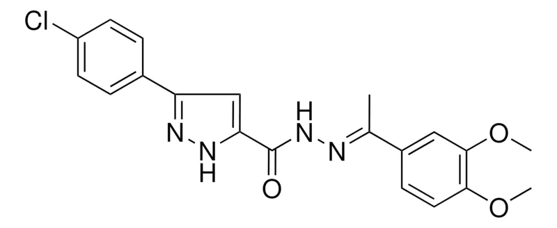 Sigma-Aldrich 5-(4-CL-PH)-2H-PYRAZOLE-3-CARBOXYLIC ACID (1-(3,4-DI-MEO-PH)ETHYLIDENE)HYDRAZIDE，AldrichCPR