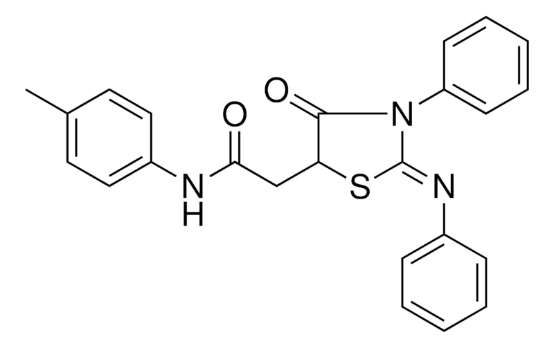 Sigma-Aldrich N-(4-METHYLPHENYL)-2-(4-OXO-3-PH-2-(PHENYLIMINO)-1,3-THIAZOLIDIN-5-YL)ACETAMIDE,AldrichCPR