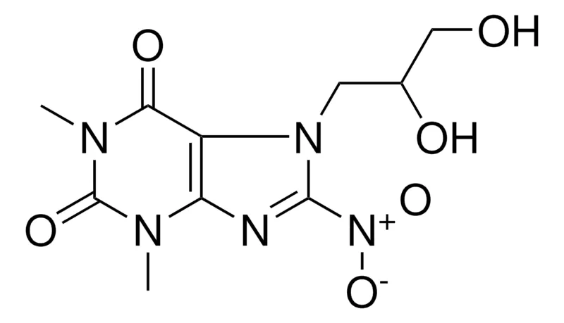 Sigma-Aldrich 7-(2,3-DIHYDROXYPROPYL)-1,3-DIMETHYL-8-NITRO-3,7-DIHYDRO-1H-PURINE-2,6-DIONE,AldrichCPR