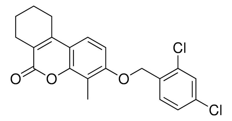 Sigma-Aldrich 3-(2,4-DICHLORO-BENZYLOXY)-4-METHYL-7,8,9,10-TETRAHYDRO-BENZO(C)CHROMEN-6-ONE,AldrichCPR