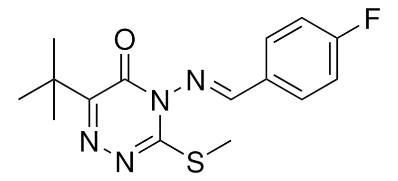 Sigma-Aldrich 6-TERT-BU-4-((4-F-BENZYLIDENE)-AMINO)-3-METHYLSULFANYL-4H-(1,2,4)TRIAZIN-5-ONE,AldrichCPR