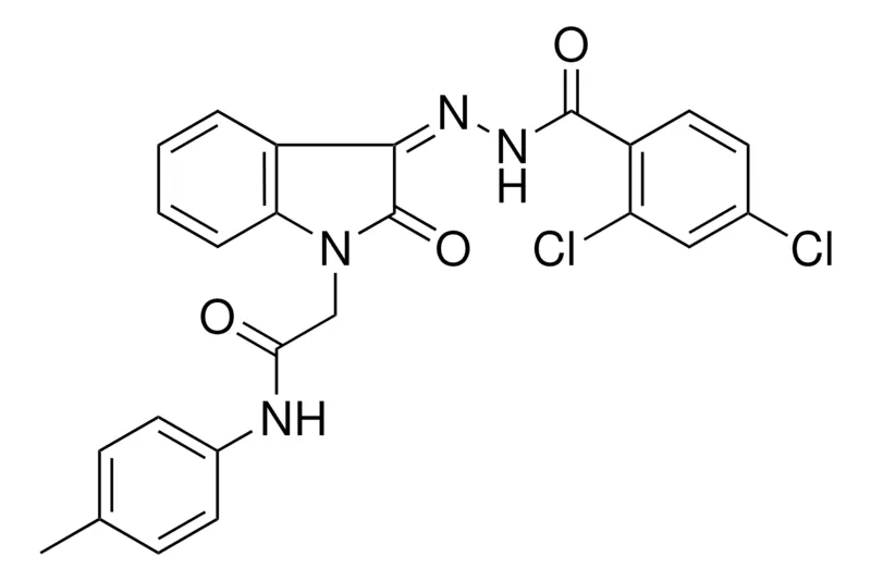 Sigma-Aldrich 2-(3-((2,4-DICHLORO-BENZOYL)-HYDRAZONO)-2-OXO-2H-INDOL-1-YL)-N-P-TOLYL-ACETAMIDE,AldrichCPR