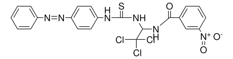 Sigma-Aldrich 3-NITRO-N-(2,2,2-TRICHLORO-1-(3-(4-PHENYLAZO-PH)-THIOUREIDO)-ETHYL)-BENZAMIDE,AldrichCPR