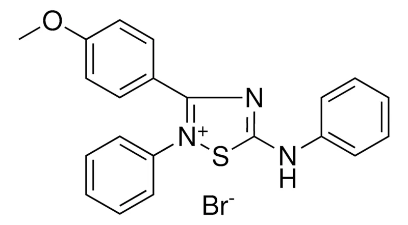 Sigma-Aldrich 5-ANILINO-3-(4-METHOXYPHENYL)-2-PHENYL-1,2,4-THIADIAZOL-2-IUM BROMIDE,AldrichCPR