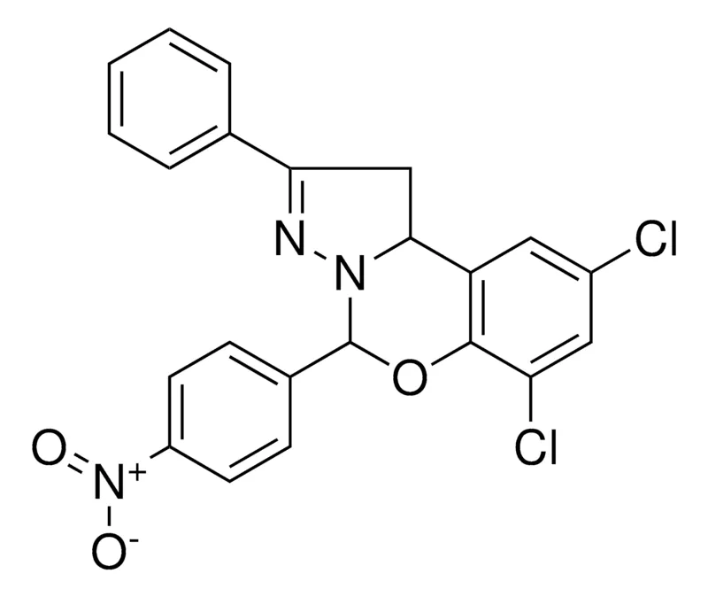 Sigma-Aldrich 6,8-DI-CL-4-(4-NITRO-PH)-2-PH-1,9B-2H-5-OXA-3,3A-DIAZA-CYCLOPENTA(A)NAPHTHALENE,AldrichCPR