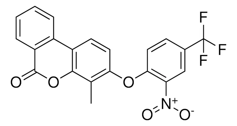 Sigma-Aldrich 4-METHYL-3-(2-NITRO-4-TRIFLUOROMETHYL-PHENOXY)-BENZO(C)CHROMEN-6-ONE，AldrichCPR