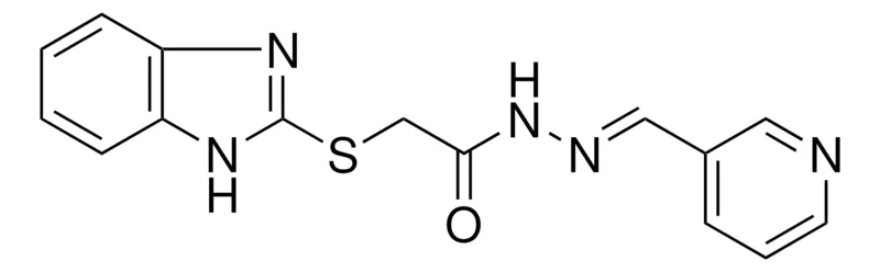 Sigma-Aldrich 2-(1H-BENZOIMIDAZOL-2-YLSULFANYL)-ACETIC ACID PYRIDIN-3-YLMETHYLENE-HYDRAZIDE,AldrichCPR