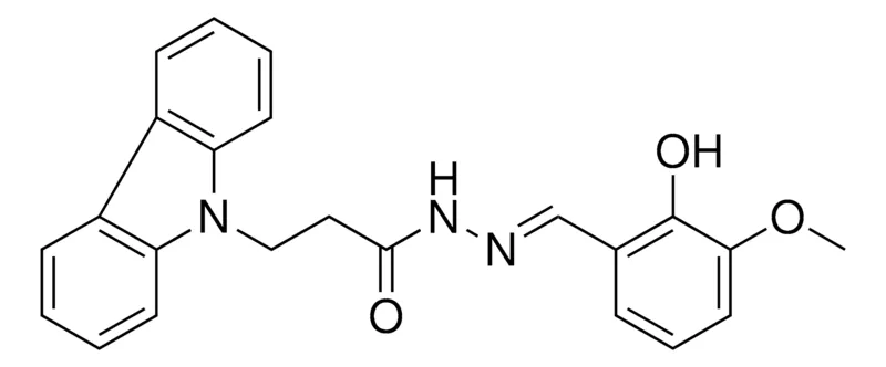 Sigma-Aldrich 3-CARBAZOL-9-YL-PROPIONIC ACID (2-HYDROXY-3-METHOXY-BENZYLIDENE)-HYDRAZIDE，AldrichCPR