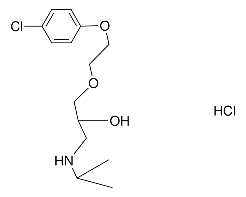 Sigma-Aldrich 1-(2-(4-CHLORO-PHENOXY)-ETHOXY)-3-ISOPROPYLAMINO-PROPAN-2-OL, HYDROCHLORIDE,AldrichCPR