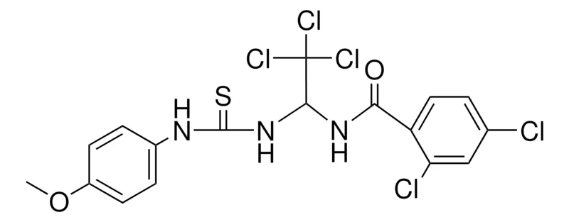 Sigma-Aldrich 2,4-DICHLORO-N-(2,2,2-TRICHLORO-1-(3-(4-MEO-PHENYL)-THIOUREIDO)-ETHYL)-BENZAMIDE,AldrichCPR