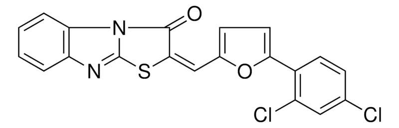 Sigma-Aldrich 2-(5-(2,4-DICHLORO-PH)FURAN-2-YLMETHYLENE)-BENZO(4,5)IMIDAZO(2,1-B)THIAZOL-3-ONE,AldrichCPR