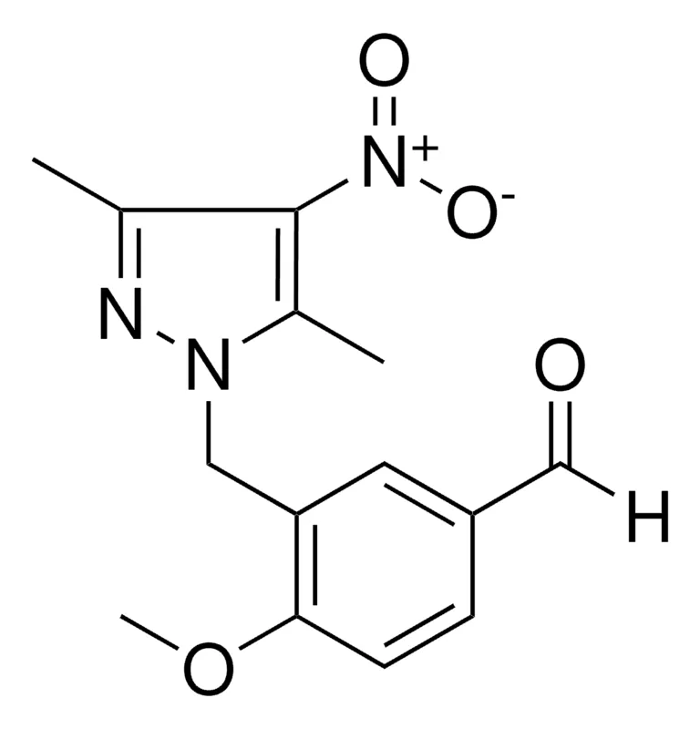 Sigma-Aldrich 3-(3,5-DIMETHYL-4-NITRO-PYRAZOL-1-YLMETHYL)-4-METHOXY-BENZALDEHYDE,AldrichCPR