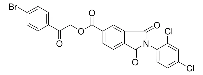 Sigma-Aldrich 2-(4-BROMOPHENYL)-2-OXOETHYL 2-(2,4-DICHLOROPHENYL)-1,3-DIOXO-5-ISOINDOLINECARBOXYLATE,AldrichCPR