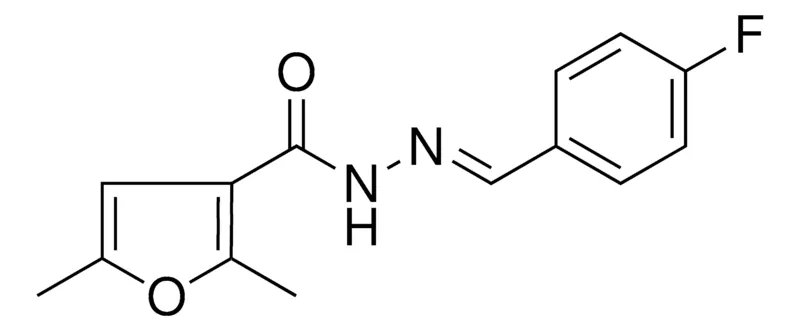 Sigma-Aldrich 2,5-DIMETHYL-FURAN-3-CARBOXYLIC ACID (4-FLUORO-BENZYLIDENE)-HYDRAZIDE,AldrichCPR