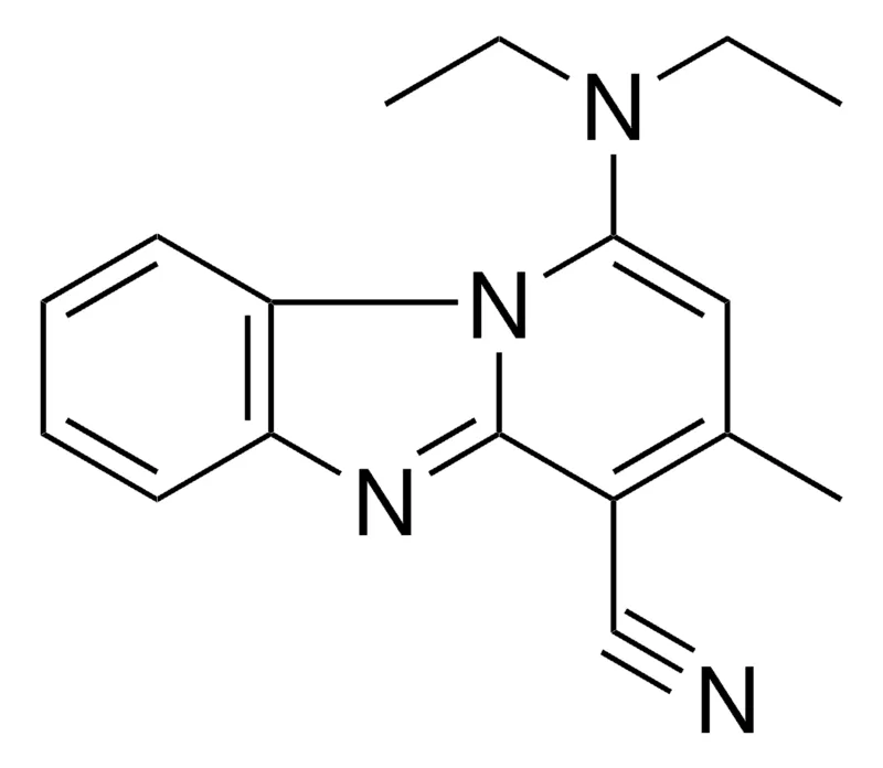 Sigma-Aldrich 1-DIETHYLAMINO-3-METHYL-BENZO(4,5)IMIDAZO(1,2-A)PYRIDINE-4-CARBONITRILE,AldrichCPR