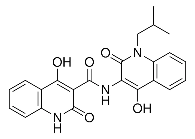 Sigma-Aldrich 4-HYDROXY-N-(4-HYDROXY-1-ISOBUTYL-2-OXO-1,2-DIHYDRO-3-QUINOLINYL)-2-OXO-1,2-DIHYDRO-3-QUINOLINECARBOXAMIDE,AldrichCPR