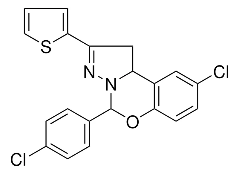 Sigma-Aldrich 8-CL-4(4-CL-PH)2-THIOPHEN-2-YL-1,9B-2H-5-OXA-3,3A-DIAZA-CYCLOPENTA(A)NAPHTHALENE,AldrichCPR
