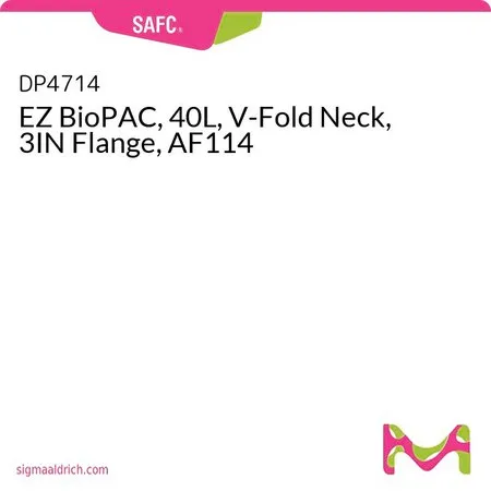 Sigma-Aldrich SAFC EZ BioPAC, 40L, V-Fold Neck, 3IN Flange, AF114