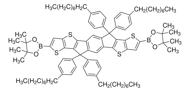 Sigma-Aldrich 6,12-Dihydro-6,6,12,12-tetrakis(4-octylphenyl)-2,8-bis(4,4,5,5-tetramethyl-1,3,2-dioxaborolan-2-yl)dithieno[2,3-d:2′,3′-d′]-s-indaceno[1,2-b:5,6-b′]dithiophene