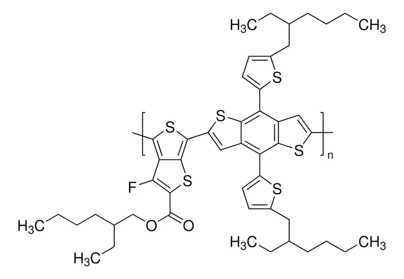 Sigma-Aldrich 聚 [2,6′]-4,8-二（5-乙基己基噻吩）苯并 [1,2-b;3,3-b] 二噻吩 ] {3-氟-2 [（2-乙基己基）羰基] 噻吩 [3,4-b] 噻吩二基 }）
