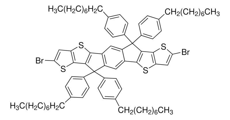 Sigma-Aldrich 2,8-Dibromo-6,12-dihydro-6,6,12,12-tetrakis(4-octylphenyl)-dithieno[2,3-d:2′,3′-d′]-s-indaceno[1,2-b:5,6-b′]dithiophene