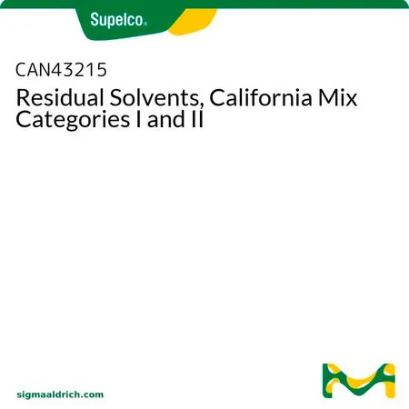 默克Supelco Residual Solvents, California Mix Categories I and II