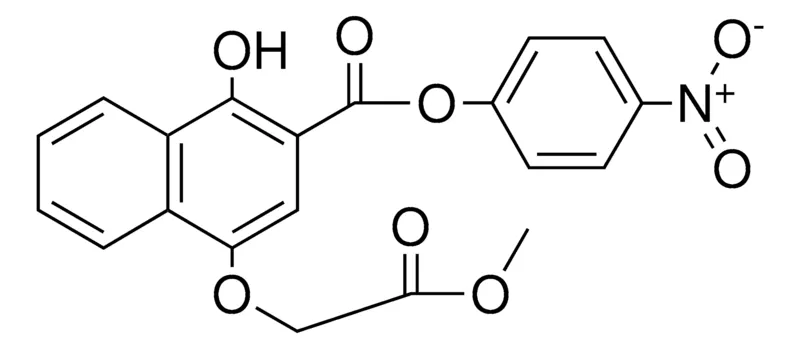 Sigma-Aldrich 4-NITROPHENYL 1-HYDROXY-4-(METHOXYCARBONYLMETHOXY)-2-NAPHTHOATE,AldrichCPR