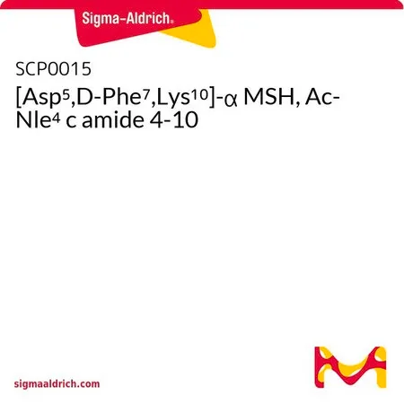 Sigma-Aldrich [Asp5,D-Phe7,Lys10]-α MSH, Ac-Nle4 c amide 4-10，≥90%（HPLC），冻干