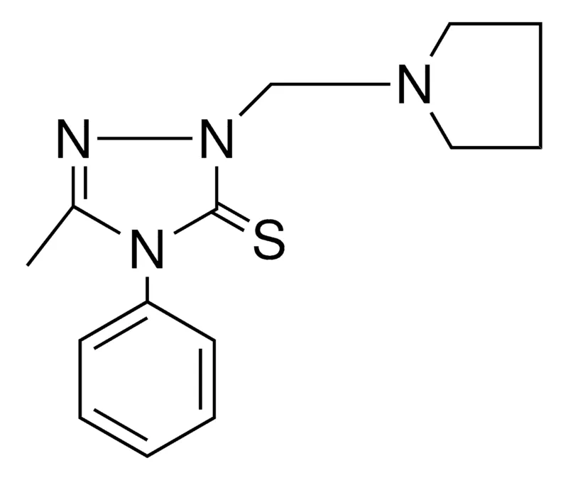 Sigma-Aldrich 5-METHYL-4-PHENYL-2-(PYRROLIDINOMETHYL)-4H-1,2,4-TRIAZOLE-3(2H)-THIONE，AldrichCPR