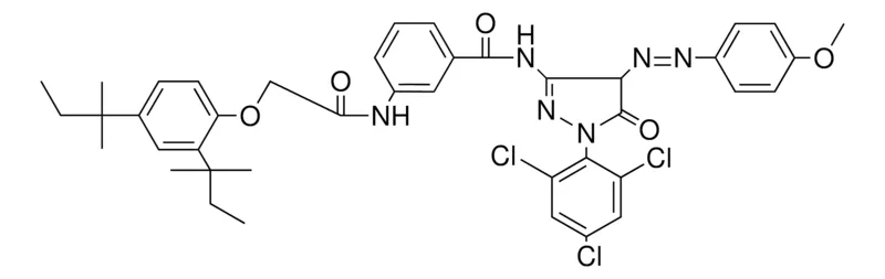 Sigma-Aldrich (DI-T-PENT-PHO)ACETAMIDO-(MEO-PH-AZO)-OXO-(TRICHLOROPHENYL)PYRAZOLINYL-BENZAMIDE,AldrichCPR