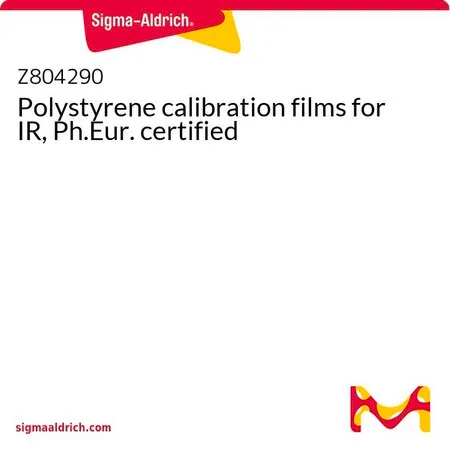 Sigma-Aldrich Polystyrene calibration films for IR, Ph.Eur. certified