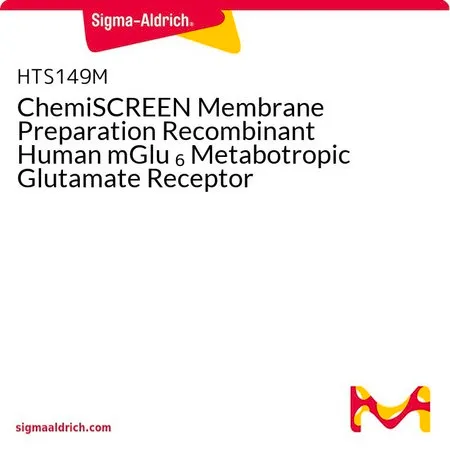 Sigma-Aldrich ChemiSCREEN Membrane Preparation Recombinant Human mGlu 6 Metabotropic Glutamate Receptor