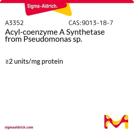 Sigma-Aldrich 酰基辅酶合成酶 A 来源于假单胞菌 属,≥2单位/mg蛋白质