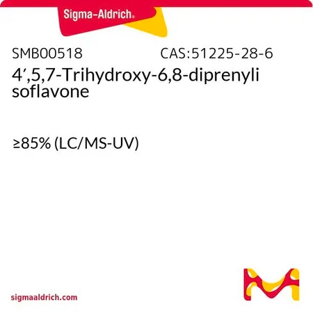 Sigma-Aldrich 4′,5,7-Trihydroxy-6,8-diprenylisoflavone，≥85%（LC/MS-UV）
