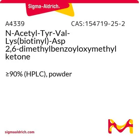 Sigma-Aldrich N-Acetyl-Tyr-Val-Lys(biotinyl)-Asp 2,6-dimethylbenzoyloxymethyl ketone，≥90%（HPLC），粉末