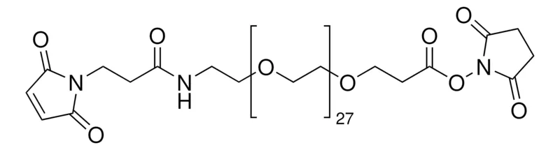 Sigma-Aldrich O-[N-(3-马来酰亚胺丙酰基)氨基乙基]-O′-[3-(N-琥珀酰亚氨氧基)-3-氧代丙基]二十七乙二醇，≥90%（低聚物纯度）