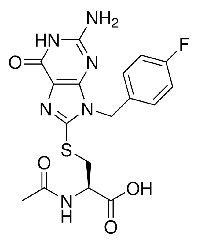 Sigma-Aldrich N-Acetyl-S-(2-amino-9-(4-fluorobenzyl)-6-oxo-6,9-dihydro-1H-purin-8-yl)-L-cysteine，≥95%