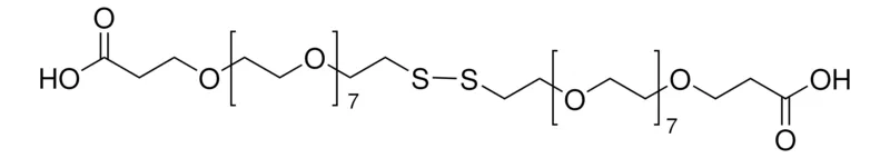 Sigma-Aldrich 4,7,10,13,16,19,22,25,32,35,38,41,44,47,50,53-十六烷氧杂-28,29-二硫杂五十六烷二酸，≥95%