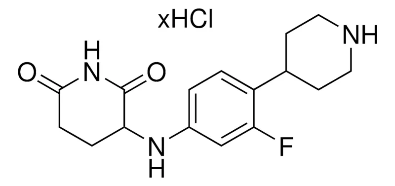 Sigma-Aldrich 3-(3-Fluoro-4-piperidin-4-ylphenylamino)piperidine-2,6-dione hydrochloride,≥95%