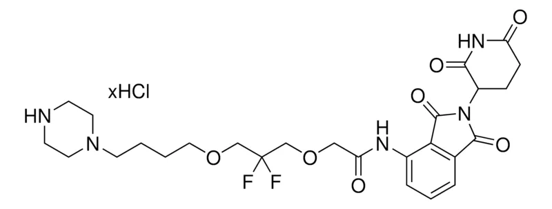 Sigma-Aldrich Pomalidomide-difluoroPEG1-C4-piperazine Hydrochloride,≥95%