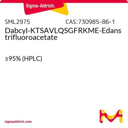 Sigma-Aldrich Dabcyl-KTSAVLQSGFRKME-Edans trifluoroacetate,≥95%(HPLC),粉末,SARS-CoV Mpro的FRET底物