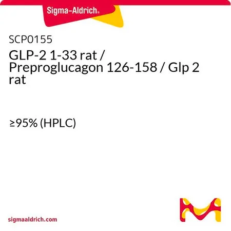 Sigma-Aldrich GLP-2 1-33 rat / Preproglucagon 126-158 / Glp 2 rat,≥95%(HPLC)
