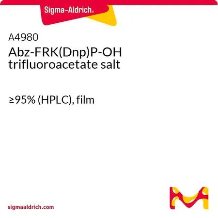 Sigma-Aldrich Abz-FRK(Dnp)P-OH trifluoroacetate salt，≥95%（HPLC），薄膜