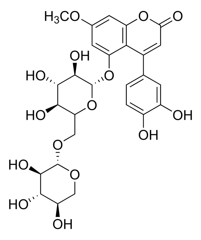 Sigma-Aldrich 4-(3,4-Dihydroxyphenyl)-7-methoxy-5-[(6-O-β-D-xylopyranosyl-β-D-glucopyranosyl)oxy]- 2H-1-benzopyran-2-one，≥95%（LC/MS-ELSD）