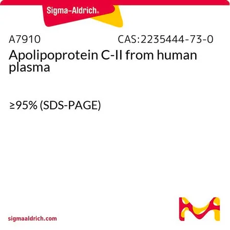 Sigma-Aldrich Apolipoprotein C-II 来源于人类血浆,≥95%(SDS-PAGE法)