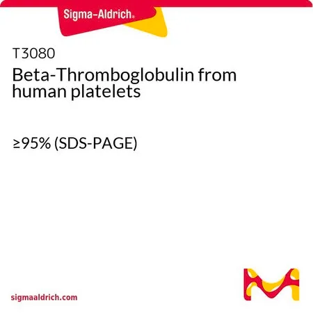Sigma-Aldrich Beta-Thromboglobulin from human platelets，≥95%（SDS-PAGE法）