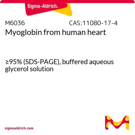 Sigma-Aldrich 肌红蛋白 来源于人类心脏,≥95%(SDS-PAGE),甘油缓冲水溶液