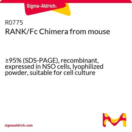 Sigma-Aldrich RANK/Fc Chimera from mouse,≥95%(SDS-PAGE),重组体,在NS 0细胞中表达,冻干粉末,适用于细胞培养